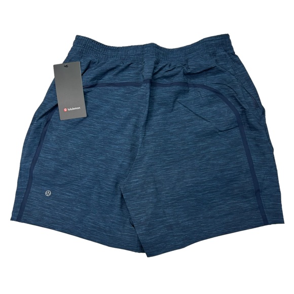 Lululemon Pace Breaker Shorts Size L Blue 7" Inseam Lined - Picture 7 of 7